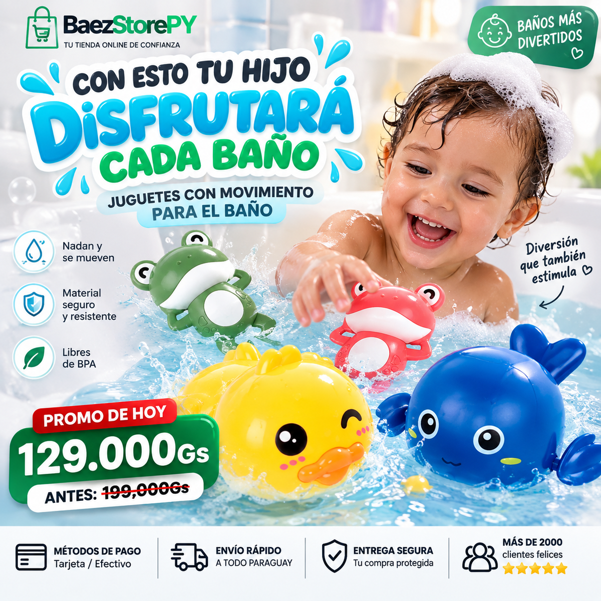 Pack de 4 juguetes