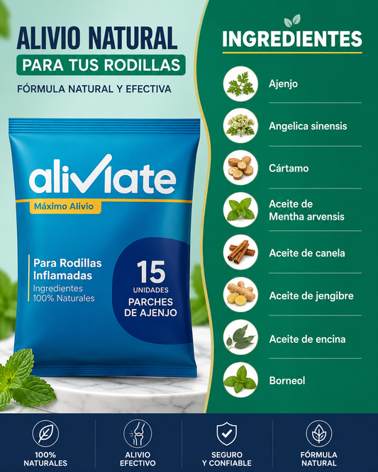 Parche para dolor de rodilla ALIVIATE
