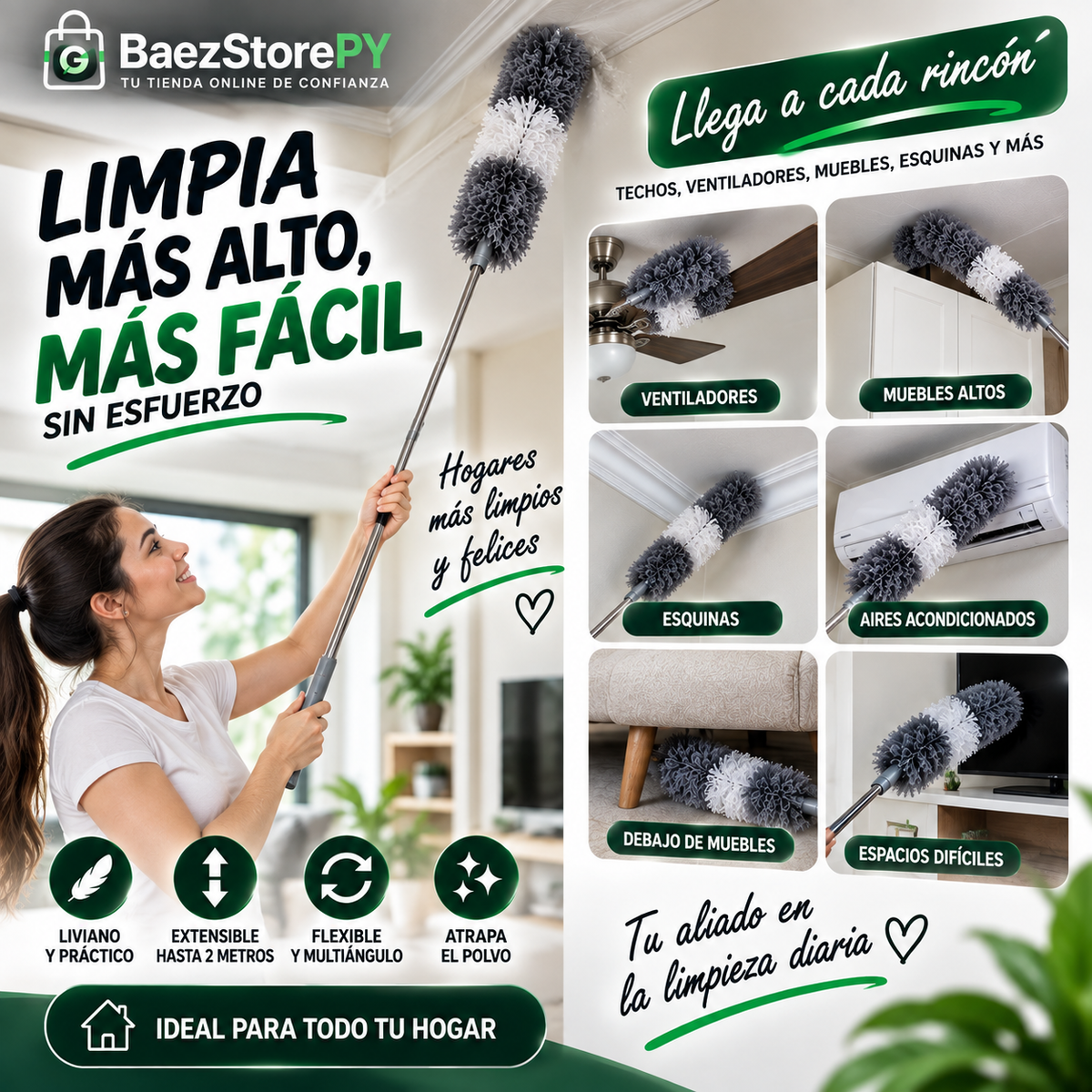 Plumero de  2 metros